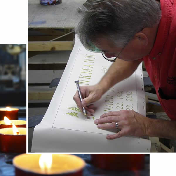 Custom Granite Headstone and Memorials